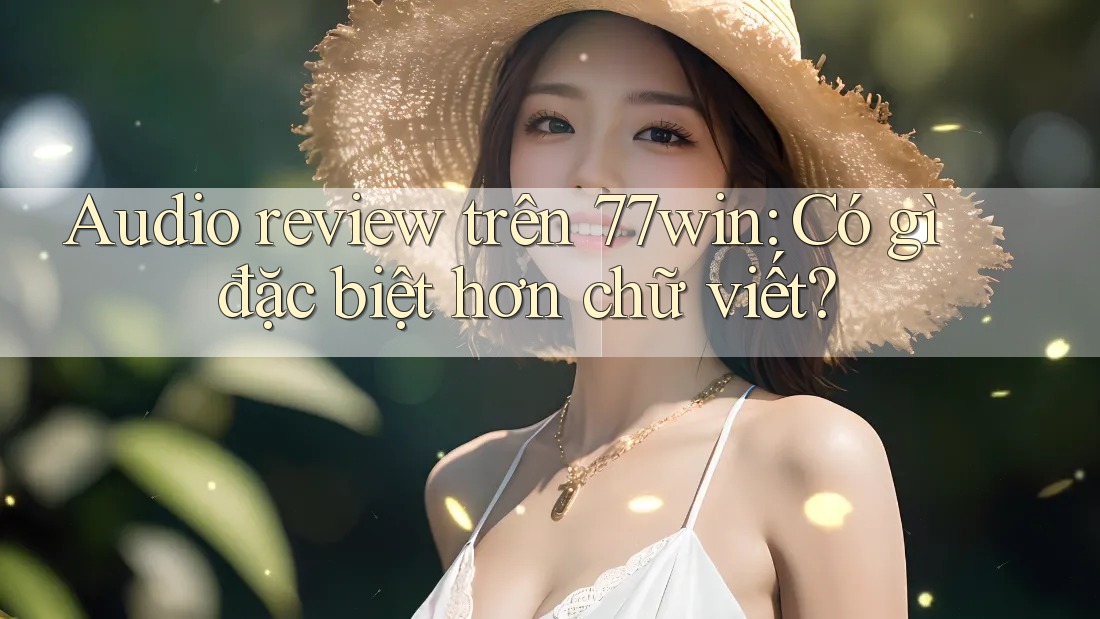 Audio review trên 77win: Có gì đặc biệt hơn chữ viết? Audio review trên 77win: Có gì đặc biệt hơn chữ viết?